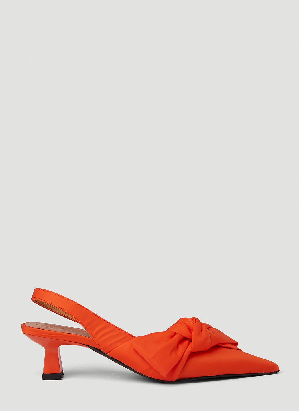 Ganni bow kitten heel sale