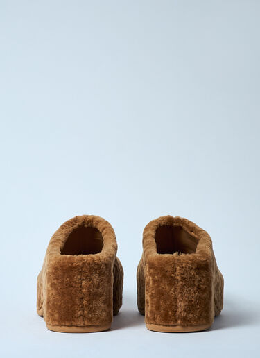 Dries Van Noten Sherpa Clogs Camel dvn0158029