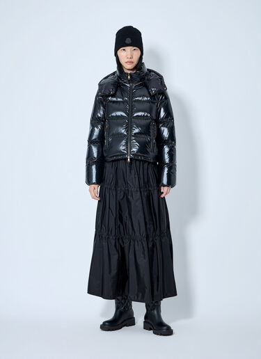 LN-CC® - Moncler: Puffer Jacket with Drawstring Hood - Black Moncler Puffer Jacket with Drawstring Hood Black mon0265065