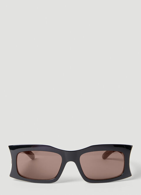 Courrèges Hourglass Rectangle Sunglasses Black cou0354001