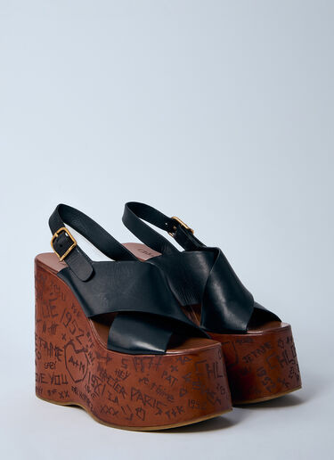 Chloé Maxime Wedge Sandal Black chl0257042