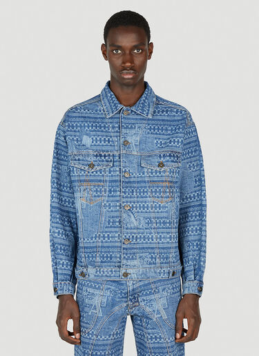 Kampala Denim Jacket Ahluwalia Kampala Denim Jacket Light Blue ahl0152001