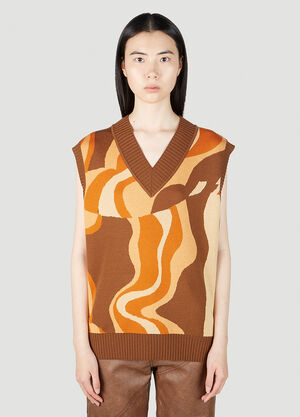 Rejina Pyo Frida Sleeveless Sweater Brown rej0251005