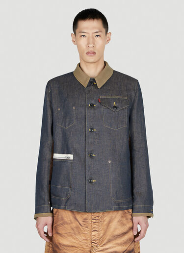 Junya Watanabe Denim Shirt Jacket Dark Blue jwn0152001