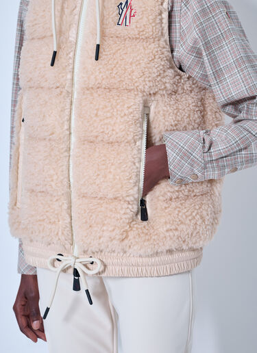 Moncler Grenoble Teddy Hooded Insulated Gilet Light Pink mog0265018