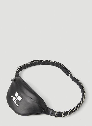 Courrèges Leather Waist Bag Black cou0148011