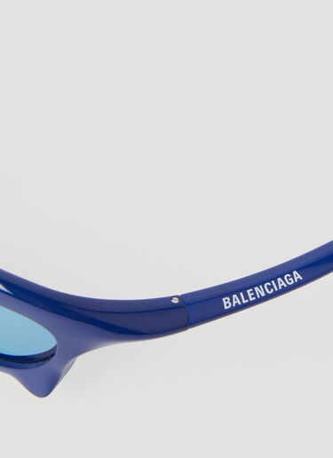 Balenciaga Bat Rectangle Sunglasses Blue bcs0355001