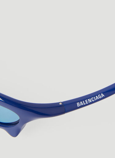 Balenciaga Bat 矩形太阳镜 蓝 bcs0355001
