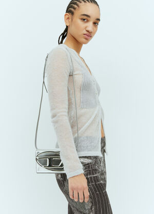 Diesel 1DR Wallet Strap Clutch Silver dsl0257040