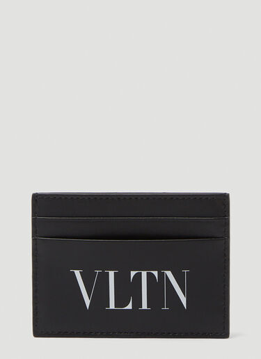 Valentino Garavani VLTN Print Card Holder Black val0149040