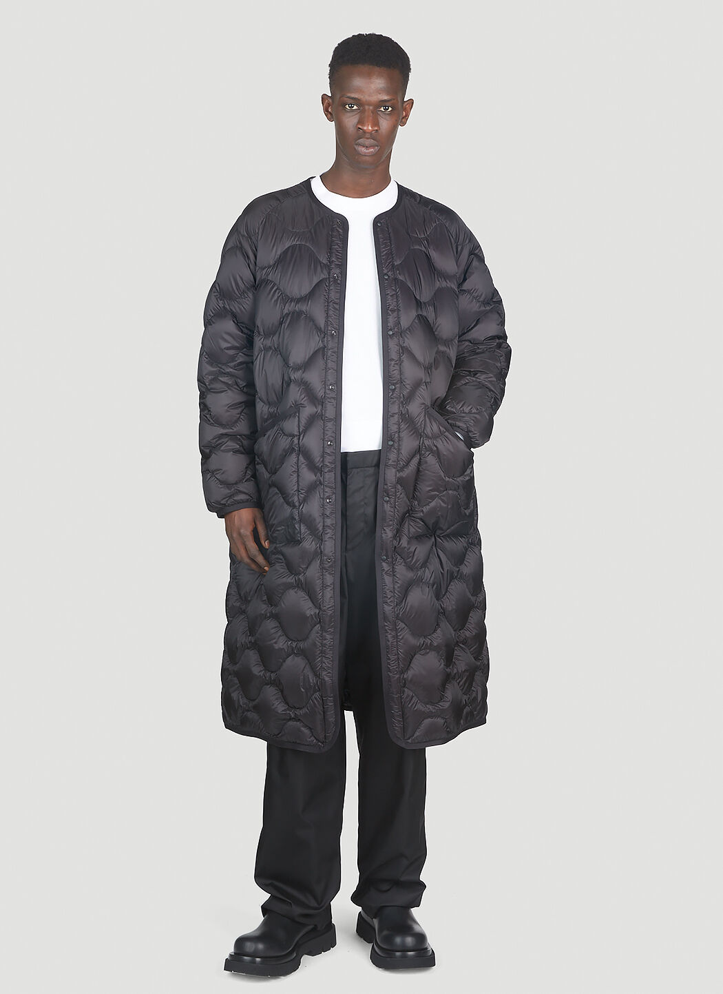 4 Moncler Hyke Nadelhorn Quilted Coat in Black LN CC