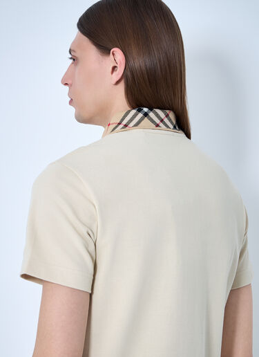 Burberry Cotton Polo Shirt Beige bur0159008