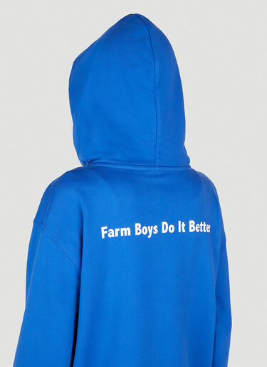 Sky High Farm Workwear Quil Lemons Farm Hooded Sweatshirt Blue skh0352019