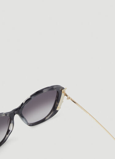 Alexander McQueen Spike Trim Cat-Eye Sunglasses Black amq0246051