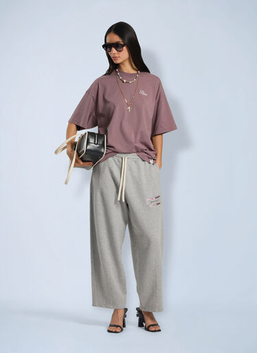 LN-CC® - Palm Angels: Palm Sway Loose T-Shirt - Purple Palm Angels Palm Sway Loose T-Shirt Purple pma0266200