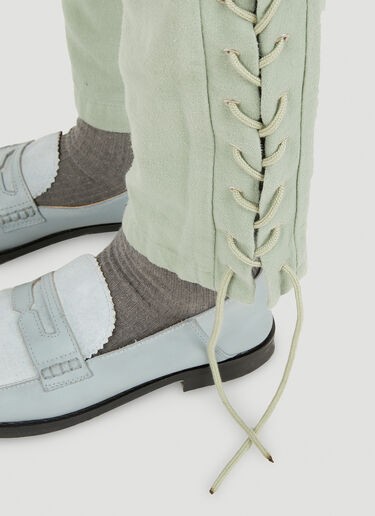 끈 장식 팬츠 Eckhaus Latta 끈 장식 팬츠 그린 eck0150004