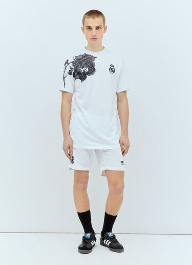 Y-3 x Real Madrid Logo Print Jersey T-Shirt White rma0156016