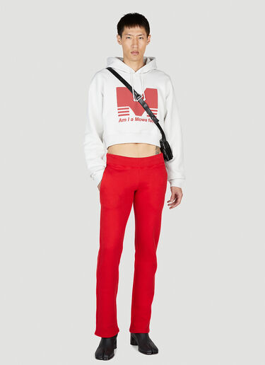 Mowalola Logo Print Track Pants Red mow0352006