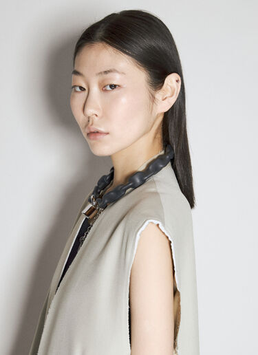 Cover Necklace MM6 Maison Margiela Cover Necklace Black mmm0354002