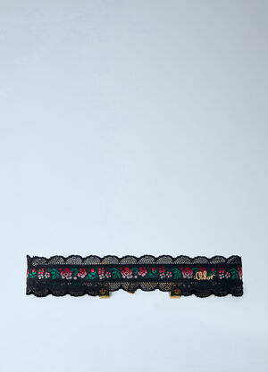 Chloé Folk Floral-Motif Necklace Black chl0266031