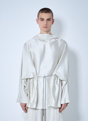 Rick Owens Hooded Tunic Top Beige ric0160008