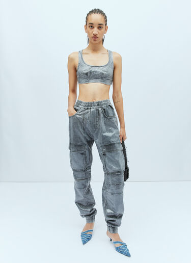 Diesel De-Toppy-S Crop Top Grey dsl0256015