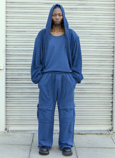 GREG ROSS Cargo Track Pants Blue grr0157007