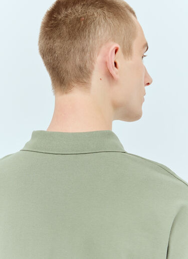 A.P.C. Logo Embroidered Polo Shirt Khaki apc0156007