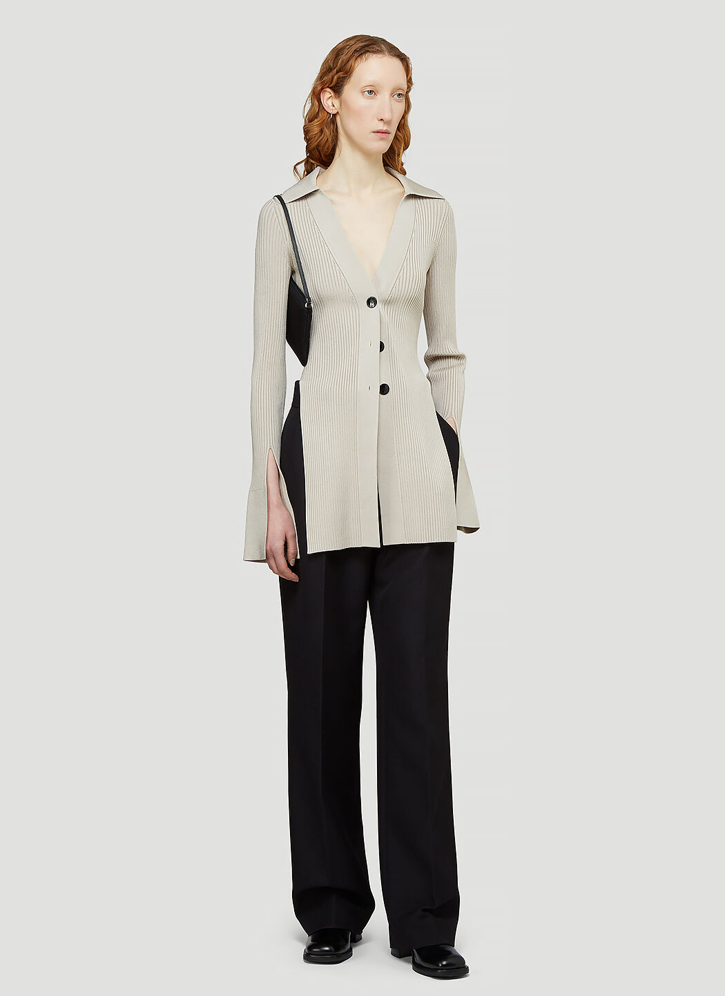 Alexander Wang V Neck Cardigan in Beige LN CC