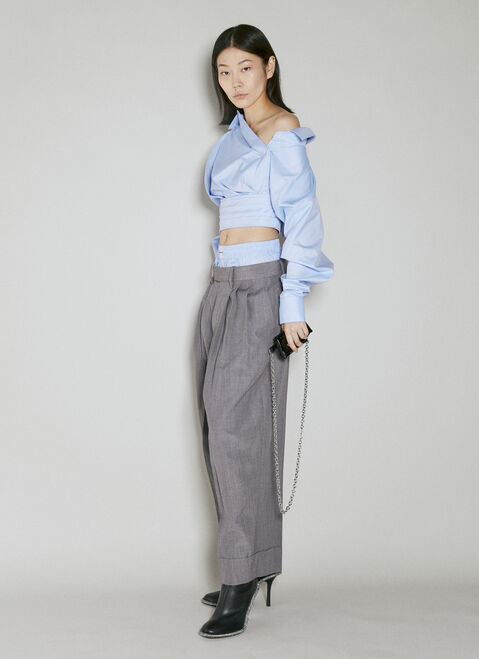Alexander Wang Exposed Boxer Tailored Pants Black awg0253059