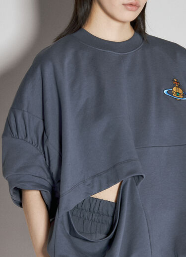 Vivienne Westwood Dolly 扭褶 T 恤 灰色 vvw0256026