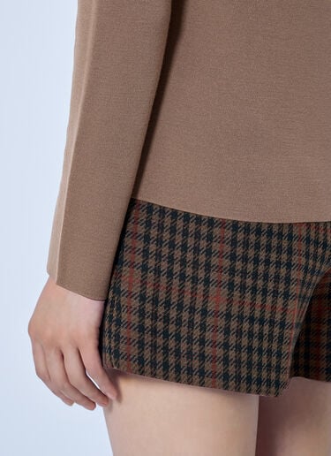 LN-CC® - Max Mara: Embroidered Logo Knit Sweater - Camel Max Mara Embroidered Logo Knit Sweater Camel max0266048