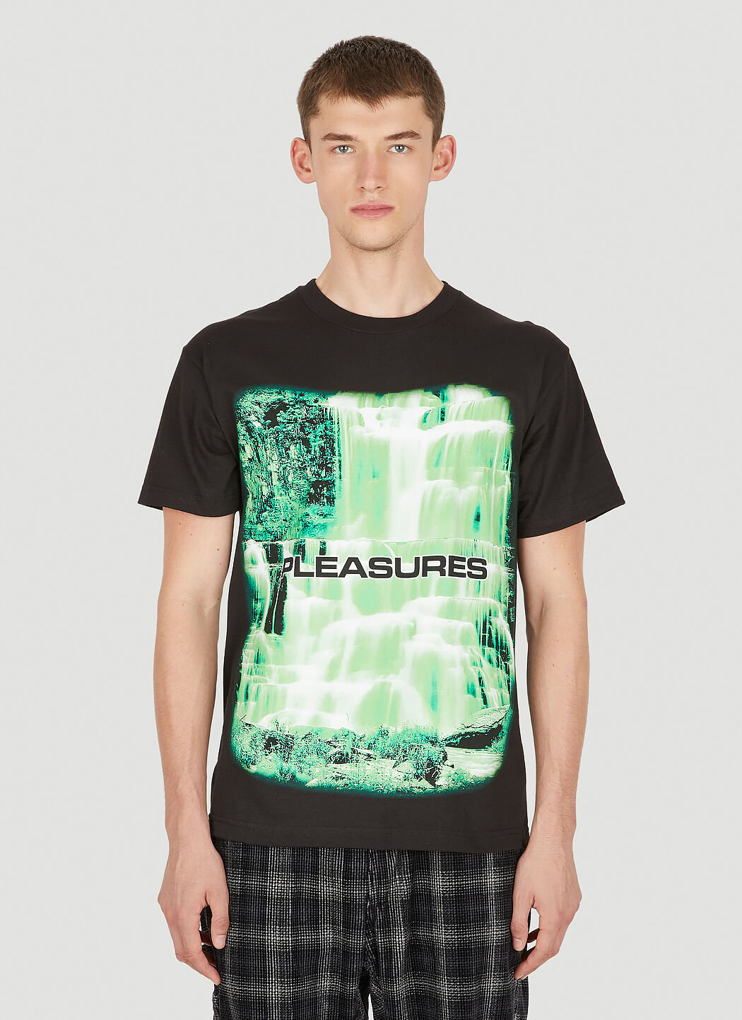 Pleasures 데솔레이션 티셔츠 블랙 pls0148100