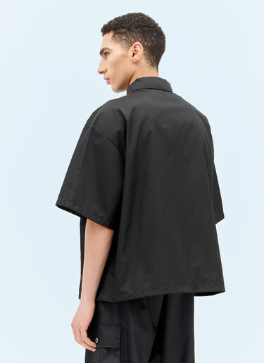 Prada Re-Nylon Short Sleeved Shirt Black pra0143011