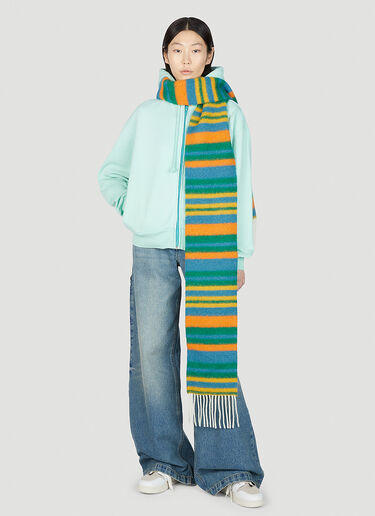 Acne Studios 페이스 패치 후드 스웨트셔츠 그린 acn0251048