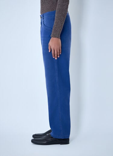 Prada Cotton Twill Pants Blue pra0163061