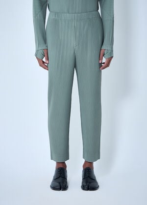 Homme Plissé Issey Miyake Pleated Tapered Pants Olive hmp0163002