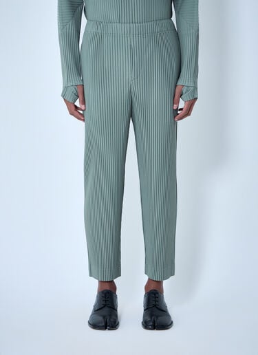 Homme Plissé Issey Miyake Pleated Tapered Pants Olive hmp0163002