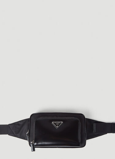Prada Re-Nylon and Leather Belt Bag Black pra0145031