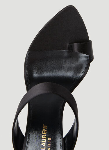 Saint Laurent Martha High Heel Mules Black sla0252041