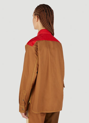 Marni x Carhartt Colour Block Panel Shirt Brown mca0250003