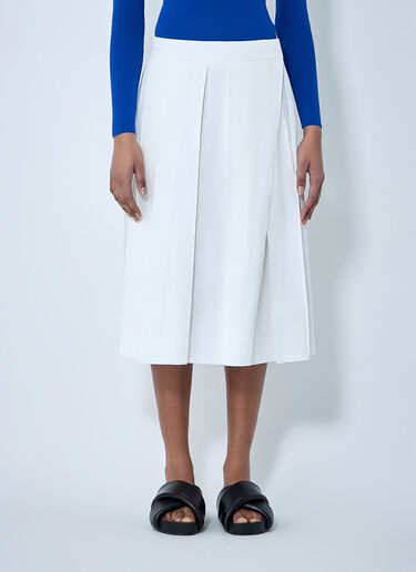 Pleated Midi Skirt Jil Sander Pleated Midi Skirt White jil0264005