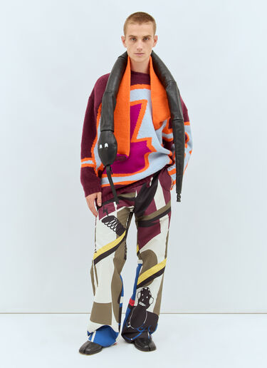 Walter Van Beirendonck 印花长裤  彩色 wlt0158004