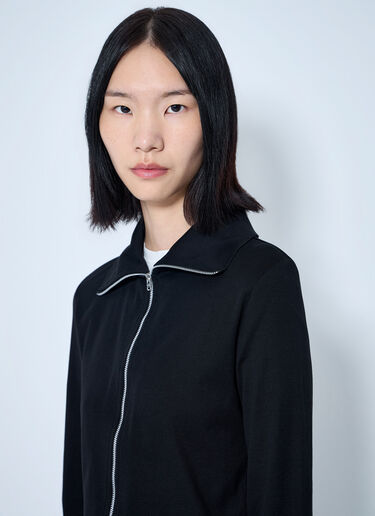 LN-CC® - Our Legacy: Slim Zip Longsleeve Top - Black Our Legacy Slim Zip Longsleeve Top Black our0265035