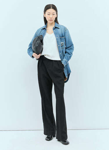 Gucci Washed Organic Denim Shirt Blue guc0255004