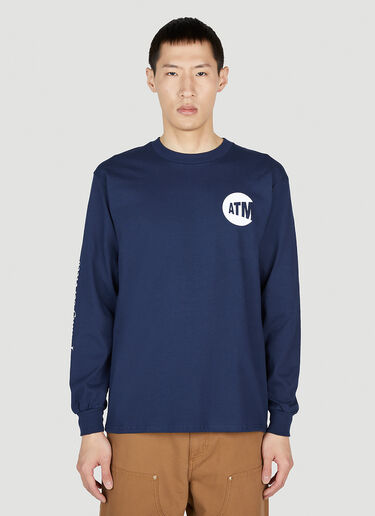 DTF.NYC ATM Cash Only Long-Sleeved T-Shirt Dark Blue dtf0152008