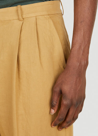 Acne Studios Linen Blend Trousers Beige acn0148027