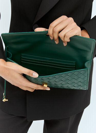 Bottega Veneta Andiamo 长款手拿包 绿色 bov0258013