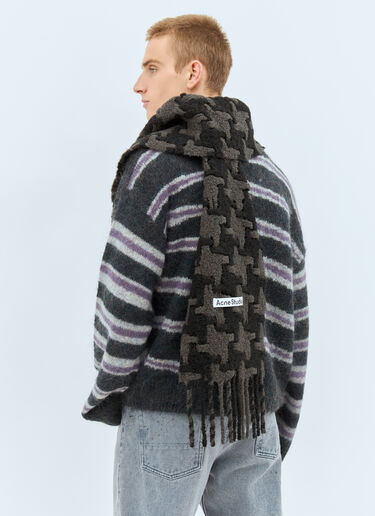 Acne Studios 千鸟格围巾 黑色 acn0158024