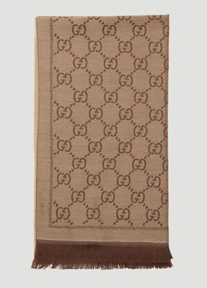 Gucci GG Print Scarf Brown guc0237071